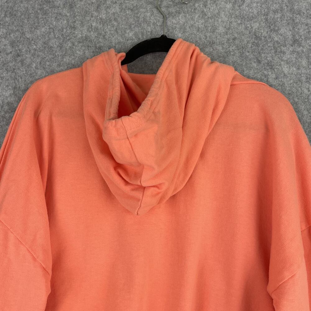 Disney Moana Sweatshirt Womens Large Orange Cropped Oversized Embroidered Tassel - Picture 10 of 13